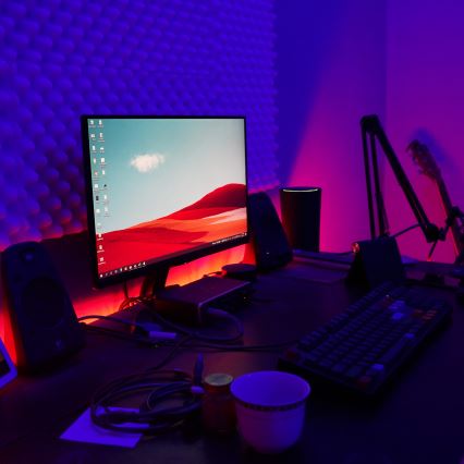 Brilo - LED RGBW dimbar remsa MUSIC 6,6m LED/7,5W/USB Wi-Fi Tuya