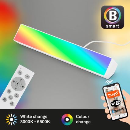 Brilo - LED RGBW Ljusreglerad bordslampa LED/9W/230V 3000-6500K Wi-Fi Tuya + fjärrkontroll