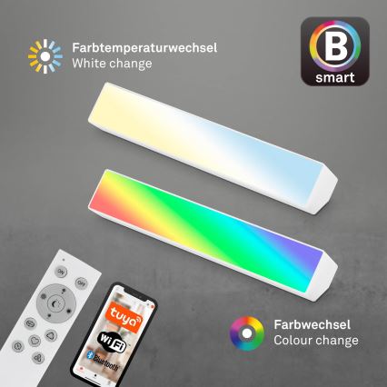 Brilo - LED RGBW Ljusreglerad bordslampa LED/9W/230V 3000-6500K Wi-Fi Tuya + fjärrkontroll
