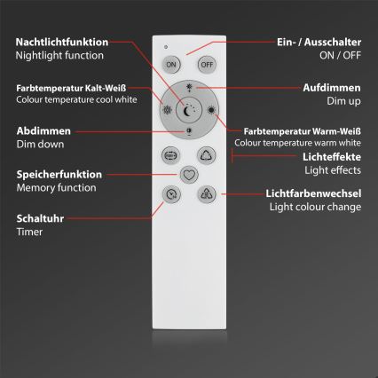 Brilo - LED RGBW Ljusreglerad bordslampa LED/9W/230V 3000-6500K Wi-Fi Tuya + fjärrkontroll