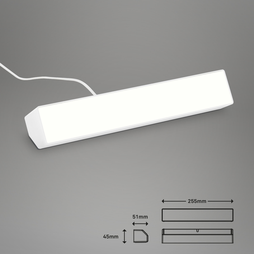 Brilo - LED RGBW Ljusreglerad bordslampa LED/9W/230V 3000-6500K Wi-Fi Tuya + fjärrkontroll
