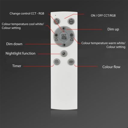 Brilo - LED RGBW Ljusreglerad fäst ljuskrona FRAME 2xLED/21W/230V 2700-6500K + fjärrkontroll