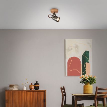 Brilo - LED spotlampa TAHUN 1xGU10/5W/230V brun