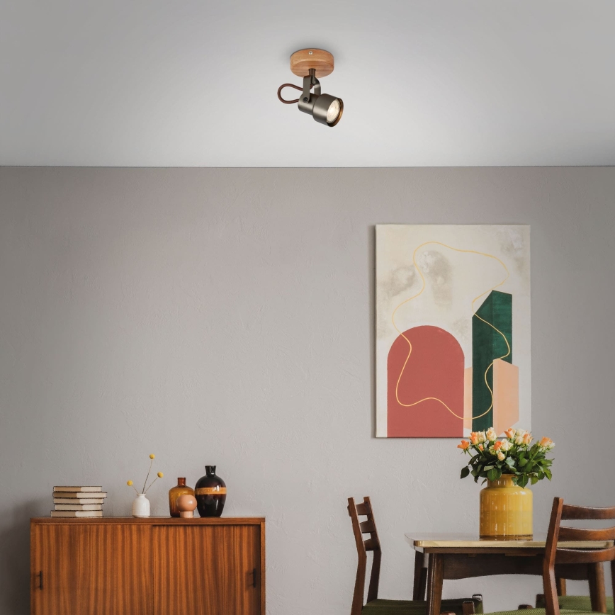 Brilo - LED spotlampa TAHUN 1xGU10/5W/230V brun