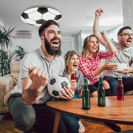 Brilo - LED takbelysning för barn FOTBALL LED/12W/230V
