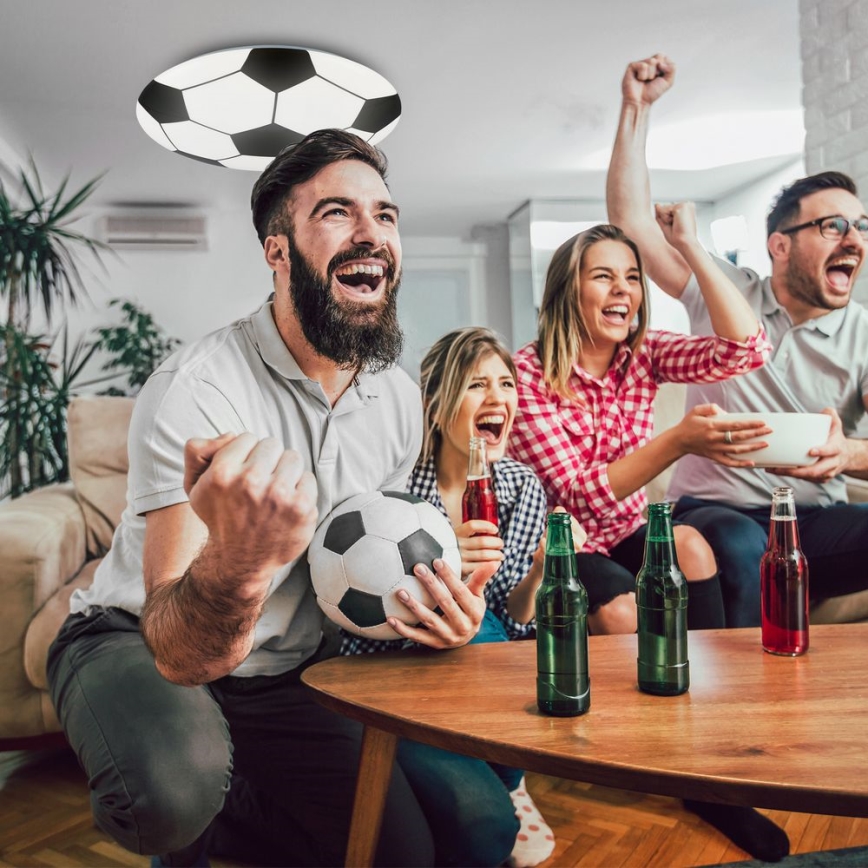 Brilo - LED takbelysning för barn FOTBALL LED/12W/230V