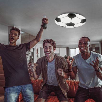 Brilo - LED takbelysning för barn FOTBALL LED/12W/230V