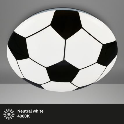 Brilo - LED takbelysning för barn FOTBALL LED/12W/230V