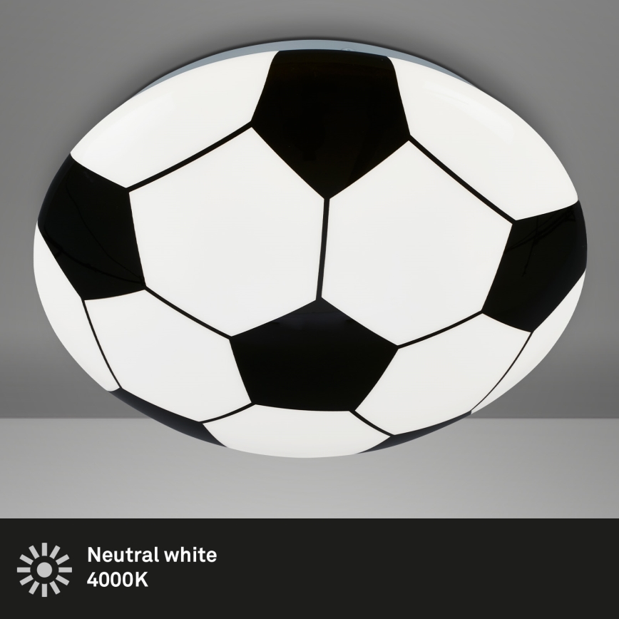 Brilo - LED takbelysning för barn FOTBALL LED/12W/230V