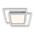 Brilo - LED-taklampa 2xLED/16W/230V + LED/19W 51,5x51,5 cm matt krom