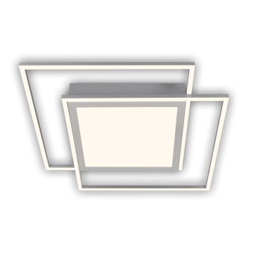 Brilo - LED-taklampa 2xLED/16W/230V + LED/19W 51,5x51,5 cm matt krom