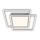 Brilo - LED-taklampa 2xLED/16W/230V + LED/19W 51,5x51,5 cm matt krom