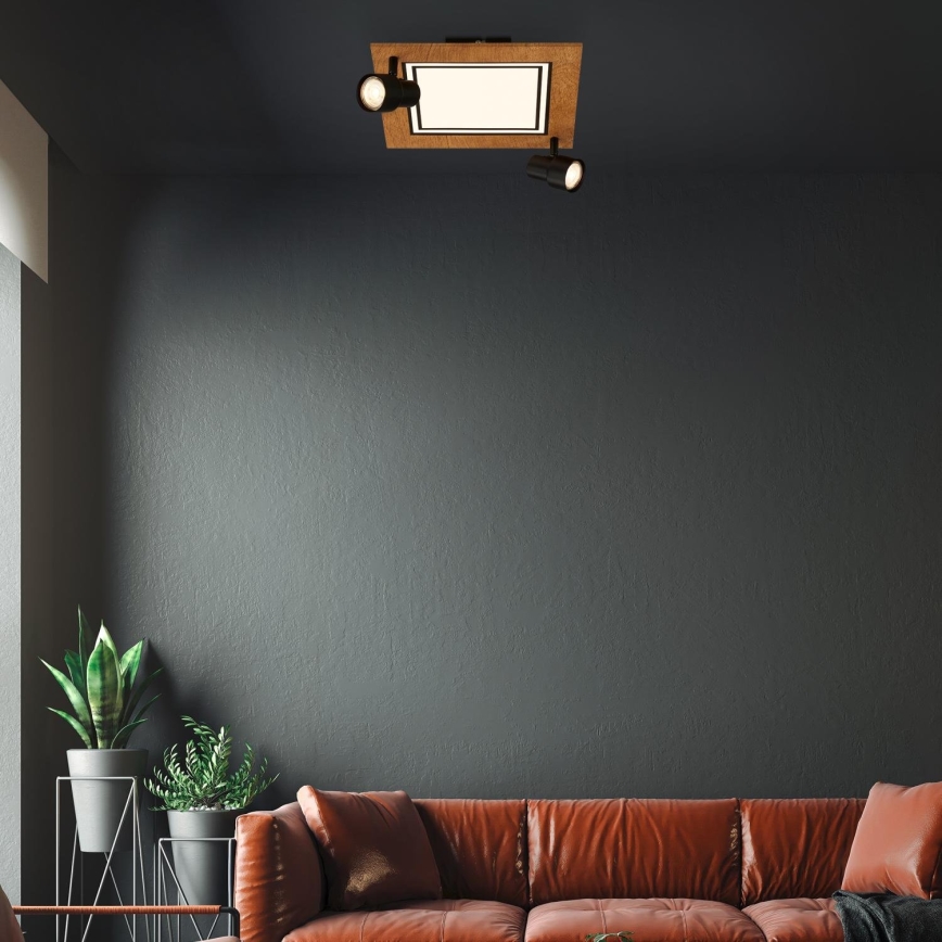 Brilo - LED taklampa LED/12W/230V + 2xGU10/9W 3000K