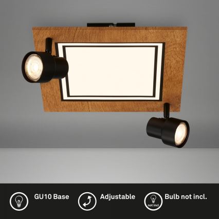 Brilo - LED taklampa LED/12W/230V + 2xGU10/9W 3000K