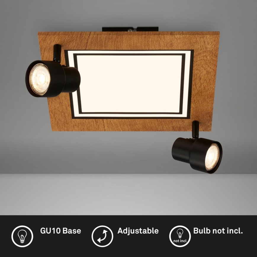 Brilo - LED taklampa LED/12W/230V + 2xGU10/9W 3000K