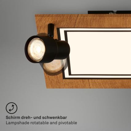 Brilo - LED taklampa LED/12W/230V + 2xGU10/9W 3000K