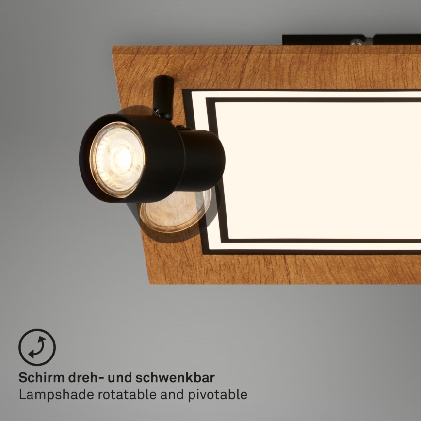 Brilo - LED taklampa LED/12W/230V + 2xGU10/9W 3000K