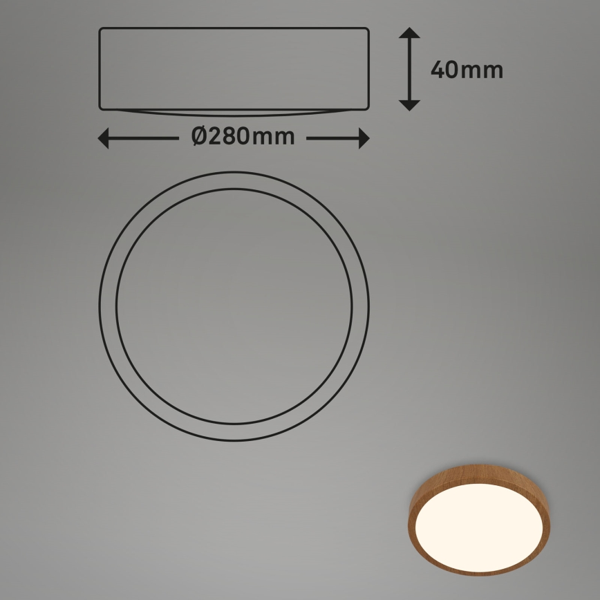 Brilo - LED taklampa RUNA LED/12W/230V