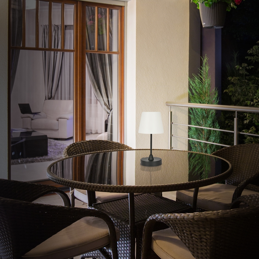 Brilo - LED Utomhus ljusreglerad rechargeable lampa LED/3W/5V IP44