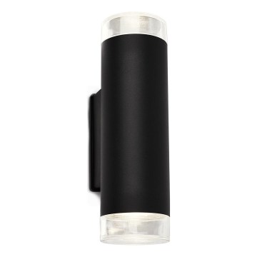 Brilo - LED vägglampa för utomhusbruk 2xGU10/4,7W/230V IP44 4000K svart