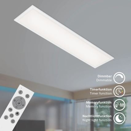Brilo - RGBW Dimbar taklampa SLIM LED/24W/230V 3000-6500K 100x25 cm + fjärrkontroll