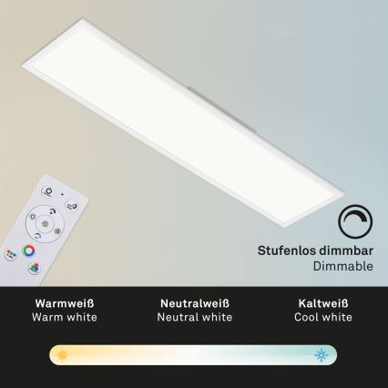 Brilo - RGBW Dimbar taklampa SLIM LED/40W/230V 3000-6500K + fjärrkontroll