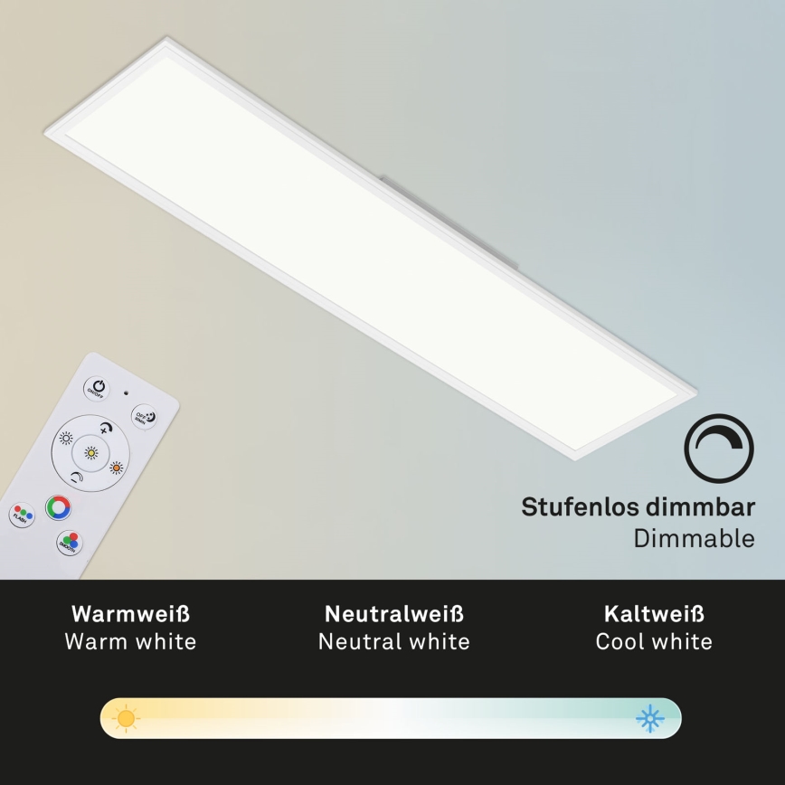 Brilo - RGBW Dimbar taklampa SLIM LED/40W/230V 3000-6500K + fjärrkontroll