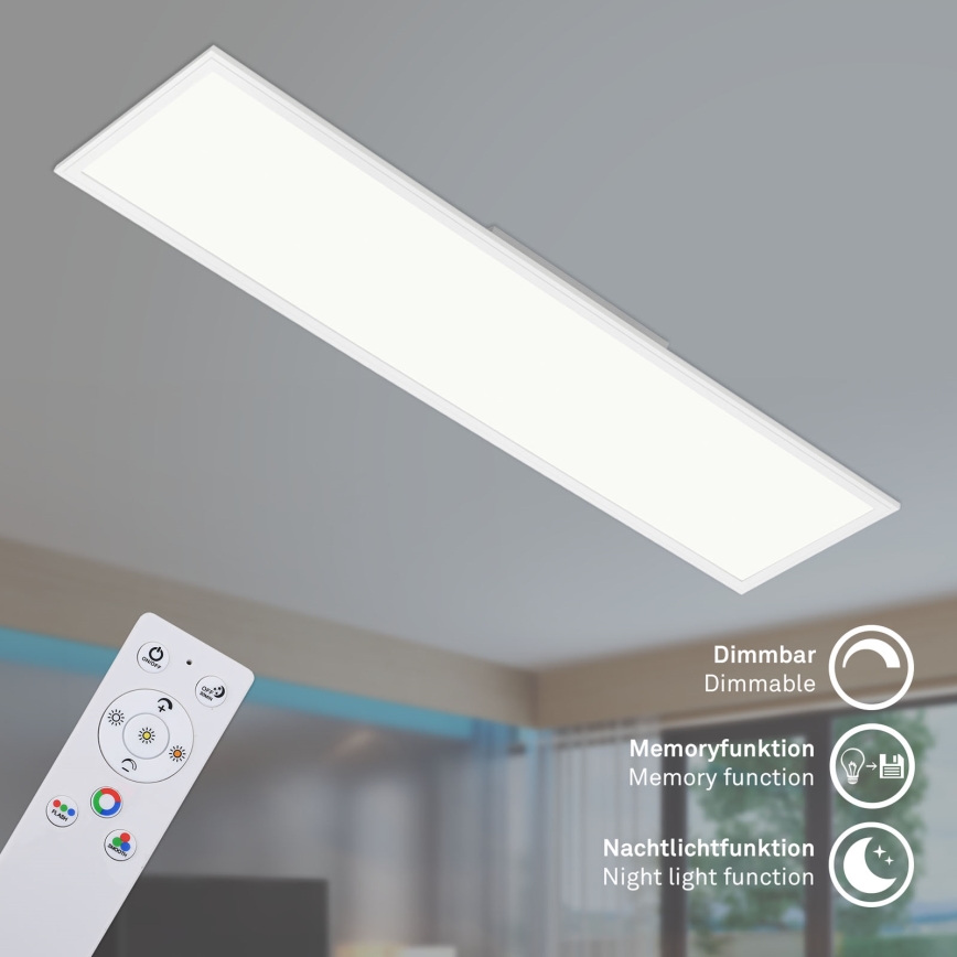 Brilo - RGBW Dimbar taklampa SLIM LED/40W/230V 3000-6500K + fjärrkontroll