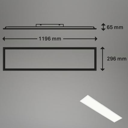 Brilo - RGBW Dimbar taklampa SLIM LED/40W/230V 3000-6500K + fjärrkontroll