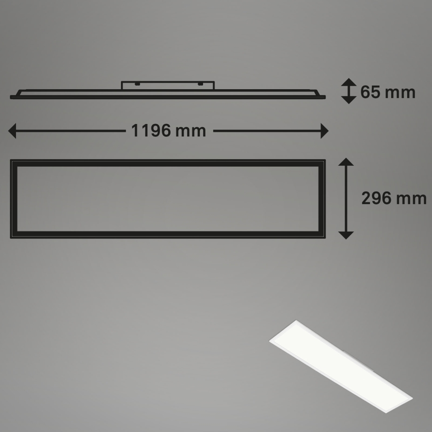 Brilo - RGBW Dimbar taklampa SLIM LED/40W/230V 3000-6500K + fjärrkontroll