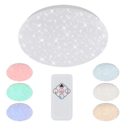 Brilo - RGBW Dimbar taklampa STARRY SKY LED/10W/230V + fjärrkontroll