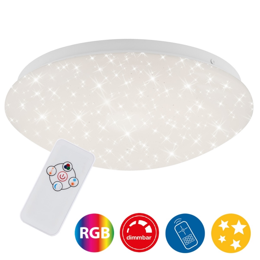 Brilo - RGBW Dimbar taklampa STARRY SKY LED/10W/230V + fjärrkontroll
