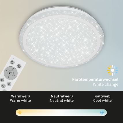 Brilo - RGBW Dimbar taklampa STARRY SKY LED/24W/230V 3000-6500K + fjärrkontroll