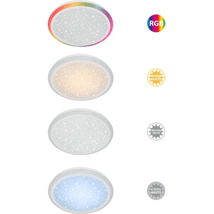 Brilo - RGBW Dimbar taklampa STARRY SKY LED/24W/230V 3000-6500K + fjärrkontroll