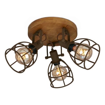 Brilo - Spotlight VINTAGE 3xE27/25W/230V
