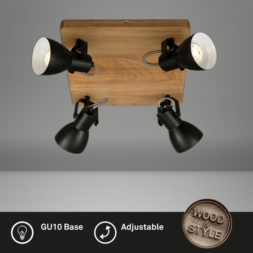 Brilo - Spotlight VINTAGE 4xGU10/35W/230V