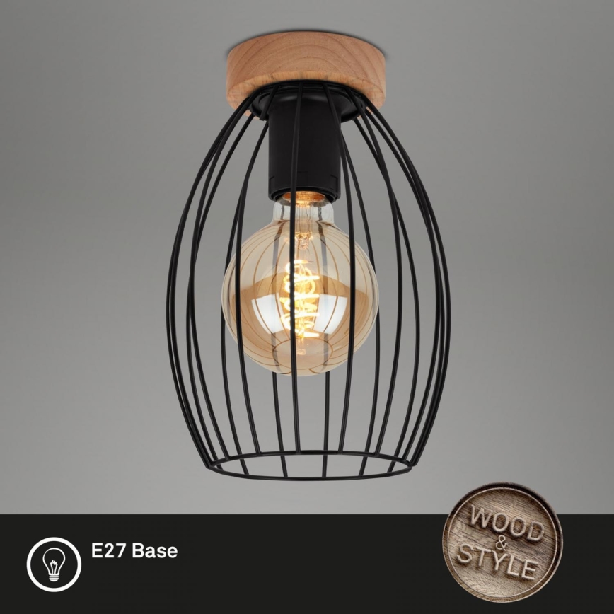 Brilo - Taklampa WAKTU 1xE27/60W/230V gummiträd