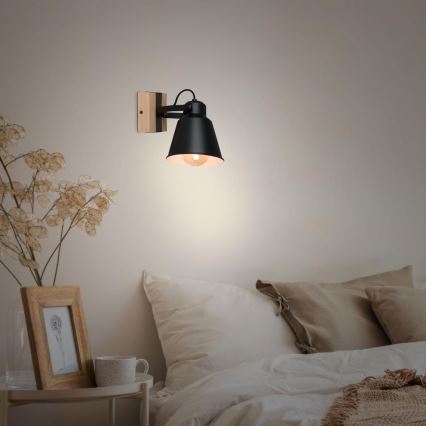 Brilo - Väggspotlight TALLE  1xE27/40W/230V gummiträd