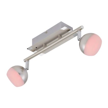 Briloner 2040-022 - LED RGB Dimbar spotlight 2xLED/3,3W/230V + Fjärrkontroll