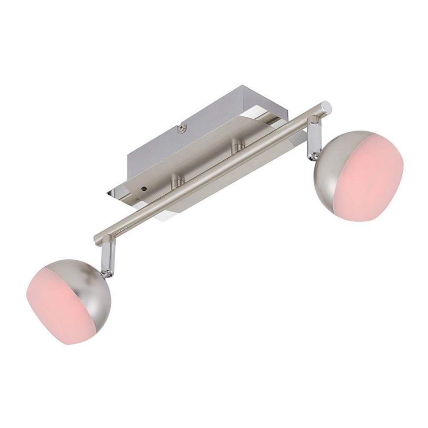 Briloner 2040-022 - LED RGB Dimbar spotlight 2xLED/3,3W/230V + Fjärrkontroll