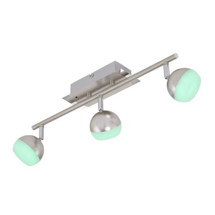 Briloner 2040-032 - LED RGB Dimbar spotlight 3xLED/3,3W/230V + Fjärrkontroll
