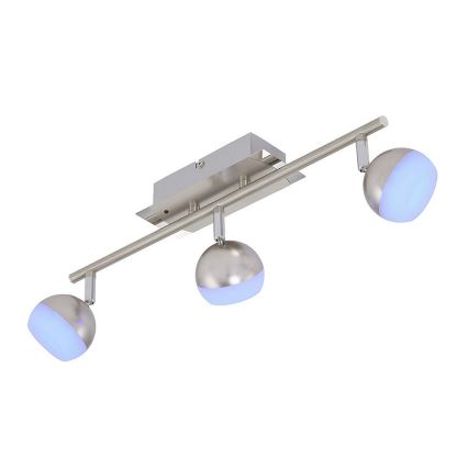 Briloner 2040-032 - LED RGB Dimbar spotlight 3xLED/3,3W/230V + Fjärrkontroll