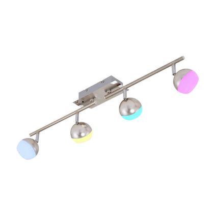 Briloner 2040-042 - LED RGB Dimbar spotlight BAFFLE 4xLED/3,3W/230V + fjärrkontroll
