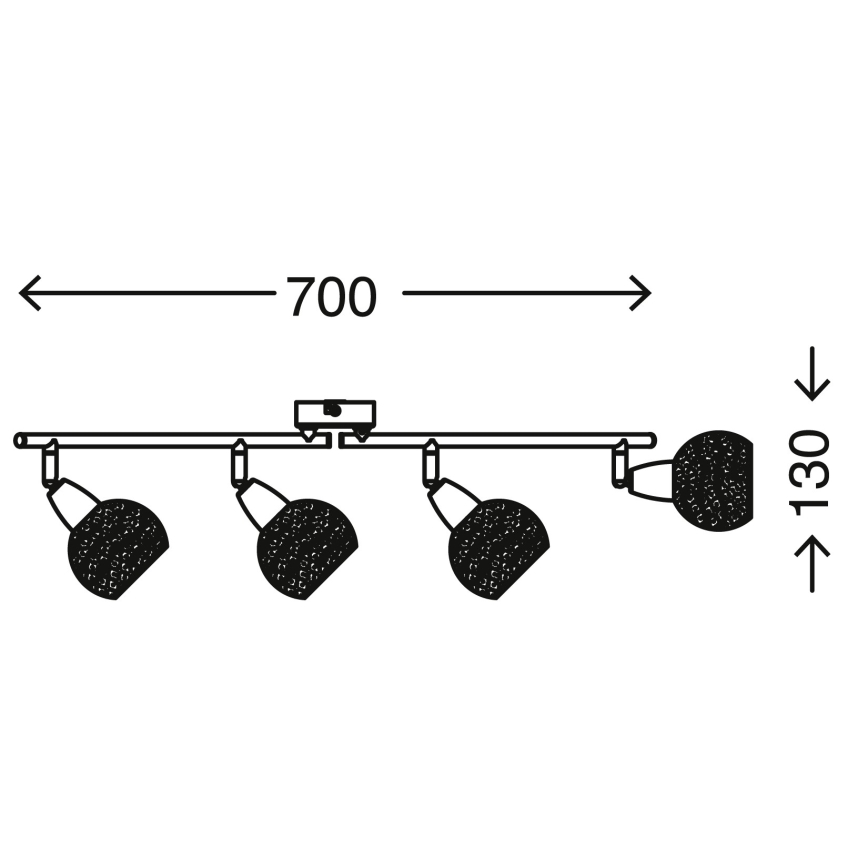 Briloner 2046-042 - Spotlight  VIOLA 4xE14/40W/230V