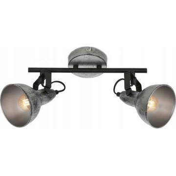 Briloner 2049-024 - Spotlight RETRO 2xE14/40W/230V grå