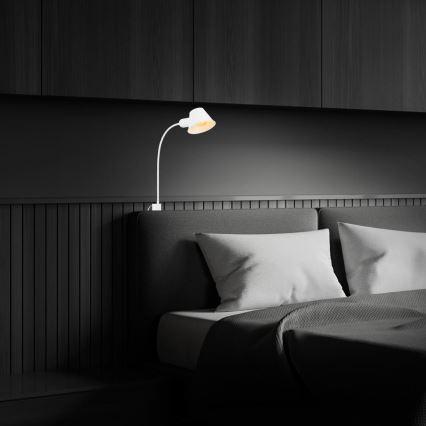 Briloner 2079-016 - Vägg flexible lampa 1xE27/10W/230V vit