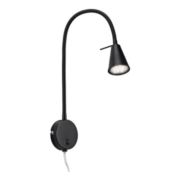 Briloner 2082-015 - LED vägglampa COMFORT LIGHT 1xGU10/5W/230V svart