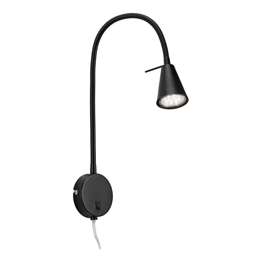 Briloner 2082-015 - LED vägglampa COMFORT LIGHT 1xGU10/5W/230V svart
