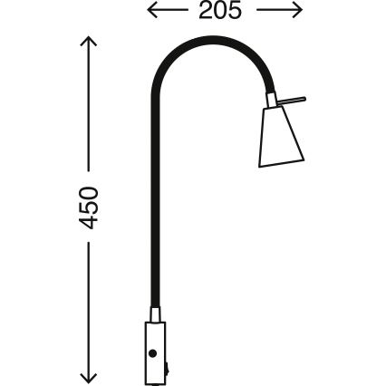 Briloner 2082-016 - LED vägglampa COMFORT LIGHT 1xGU10/5W/230V vit