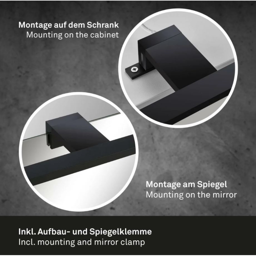 Briloner 2104-015 - Badrumsspegel med LED-belysning DUN LED/5W/230V 30 cm IP44